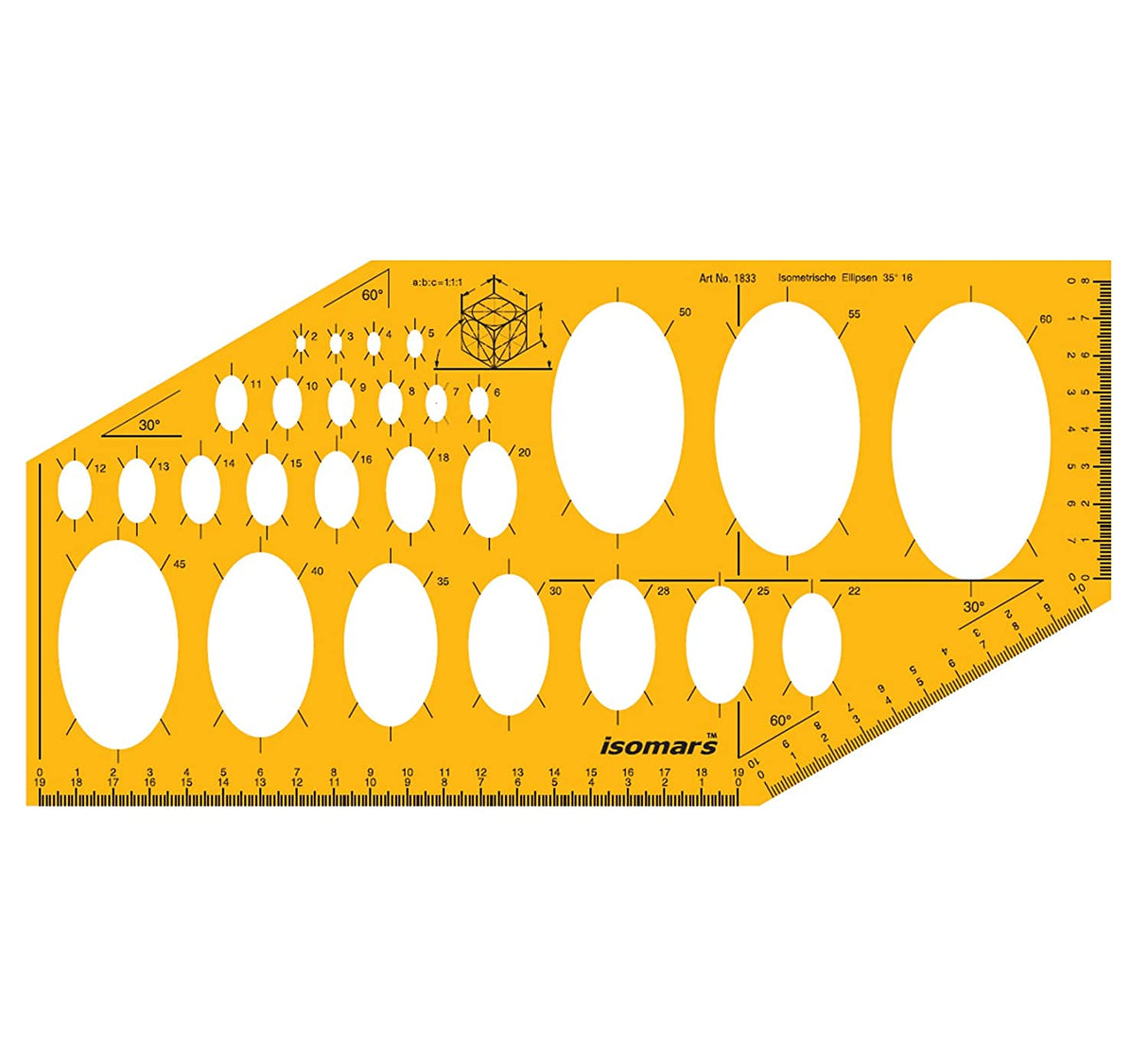 Technical Drawing Templates (Set of 4) - with French Curves