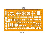 Isomars Architect Furniture Template Set of 3 | 1:100, 1:100 & 1:200 Scale Architectural Drafting Stencils for Furniture Layout, Floor Plans, House Planning, Interior Design & Technical Drawing - Isomars