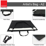 Isomars Artist's Bag A2 - Multipurpose Bag for Carrying Tools , Instruments, Sheets, Canvas And Boards - Isomars