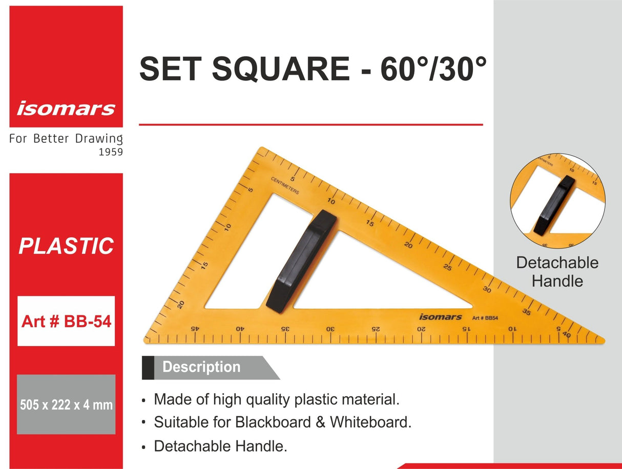 Isomars Black Board/White Board Geometry Set - (Big Size) - Isomars