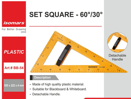 Isomars Black Board/White Board Geometry Set - (Big Size) - Isomars