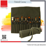 Isomars Brush Roll Up Case (Green) - Isomars