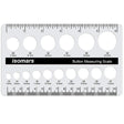 Isomars Button Measuring Scale – Acrylic Button Size Gauge with CM/MM Markings for Tailoring, Fashion Designing & Garment Measurement - Isomars