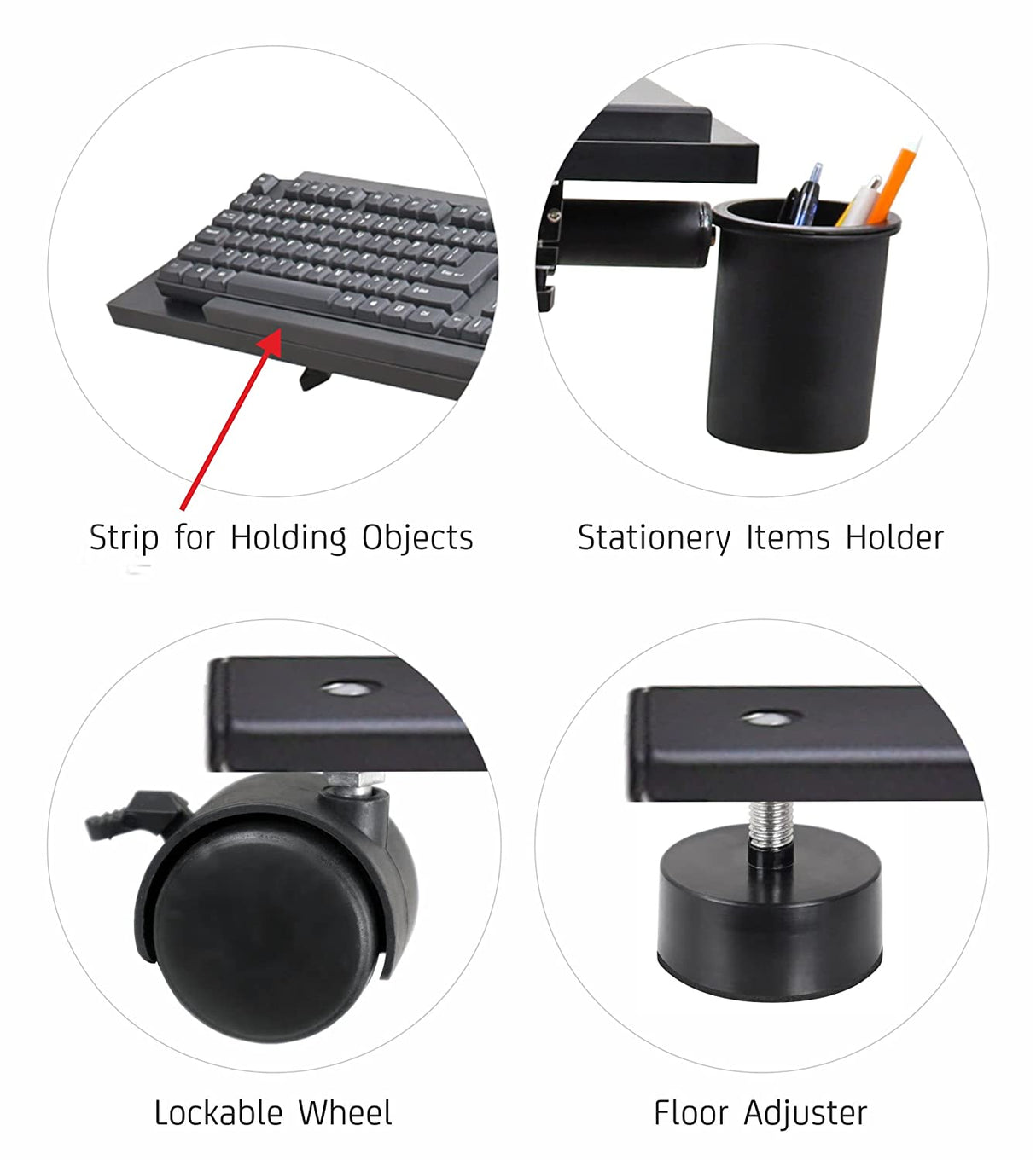 Isomars Computer Table - Adjustable - Professional Workstation for Computer - Ideal for Home, Schools, Office, Hospitals, Gaming Etc. - Isomars