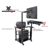 Isomars Computer Table - Adjustable - Professional Workstation for Computer - Ideal for Home, Schools, Office, Hospitals, Gaming Etc. - Isomars