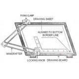 ISOMARS Drawing & Drafting Board A2 Size (18.5 x 25 Inches) with Mini Drafter | Professional Drawing Board for Architects, Engineers, Artists & Students - Isomars
