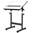 Isomars Drawing Table With White Laminated Parallel Ruler Board (25.5"x35") - Isomars