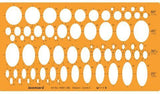Isomars Ellipse Drafting Template (Art 18091) – 69 Ellipses in 25°, 35°, 45° & 60°, Precision Drawing Stencil for Engineering, Architecture & Technical Design - Isomars