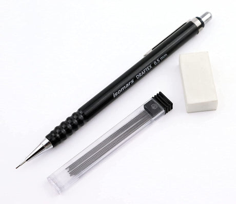Isomars Engineering Kit Set of 4 with Mechanical Pencil 0.5mm, 10 Leads & Eraser - Isomars