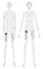 Isomars Female Human Figure Drafting and Design Template-12 - Isomars