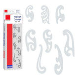 Isomars French Curves - Set of 8 - Drawing Drafting Template Stencil - Isomars