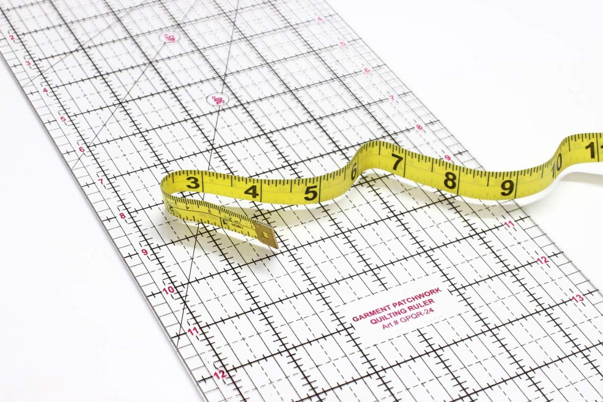 Isomars Garment Patchwork Quilting Ruler - 18" - Isomars