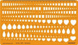 Isomars Gemstone Template Stencil for Jewellery Design & Stone Sizing - Isomars