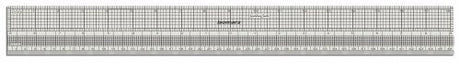 Isomars Gridding Ruler Scale 18 Inch | Transparent Measuring Tool for Pattern Making, Tailoring, Garment Design & Drafting - Isomars