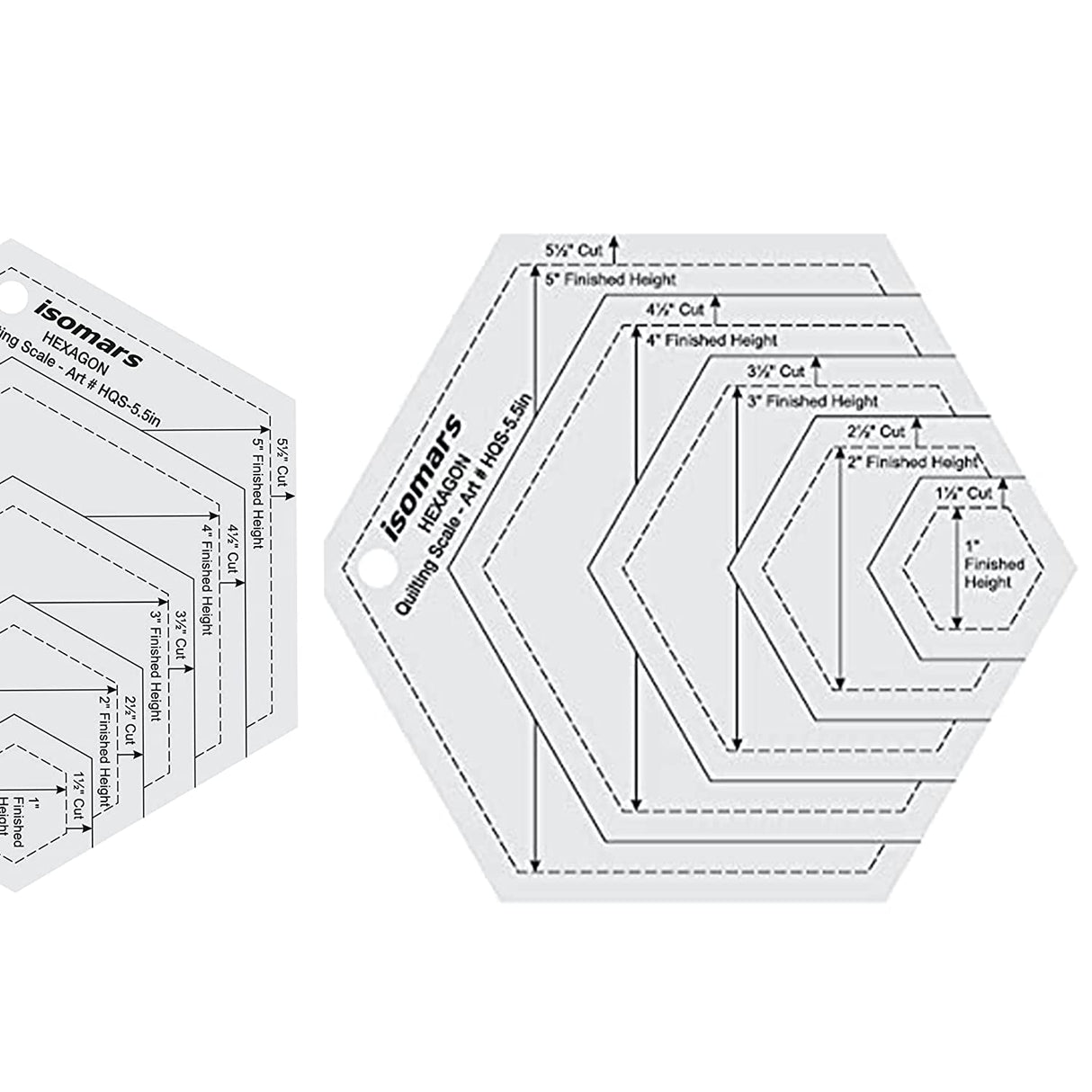 Isomars Hexagon Quilting Scale - Isomars