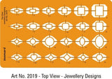 Isomars Jewellery Design Templates Set of 6 | Professional Stencils - Isomars