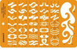 Isomars Jewellery Top View Design Template Stencil Art No. 2020 - Isomars