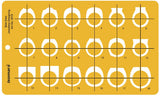 Isomars Jewelry Rings Drawing Drafting Template Stencil Combo - Set of 7 - Isomars