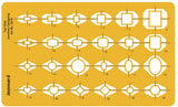 Isomars Jewelry Rings Drawing Drafting Template Stencil Combo - Set of 7 - Isomars