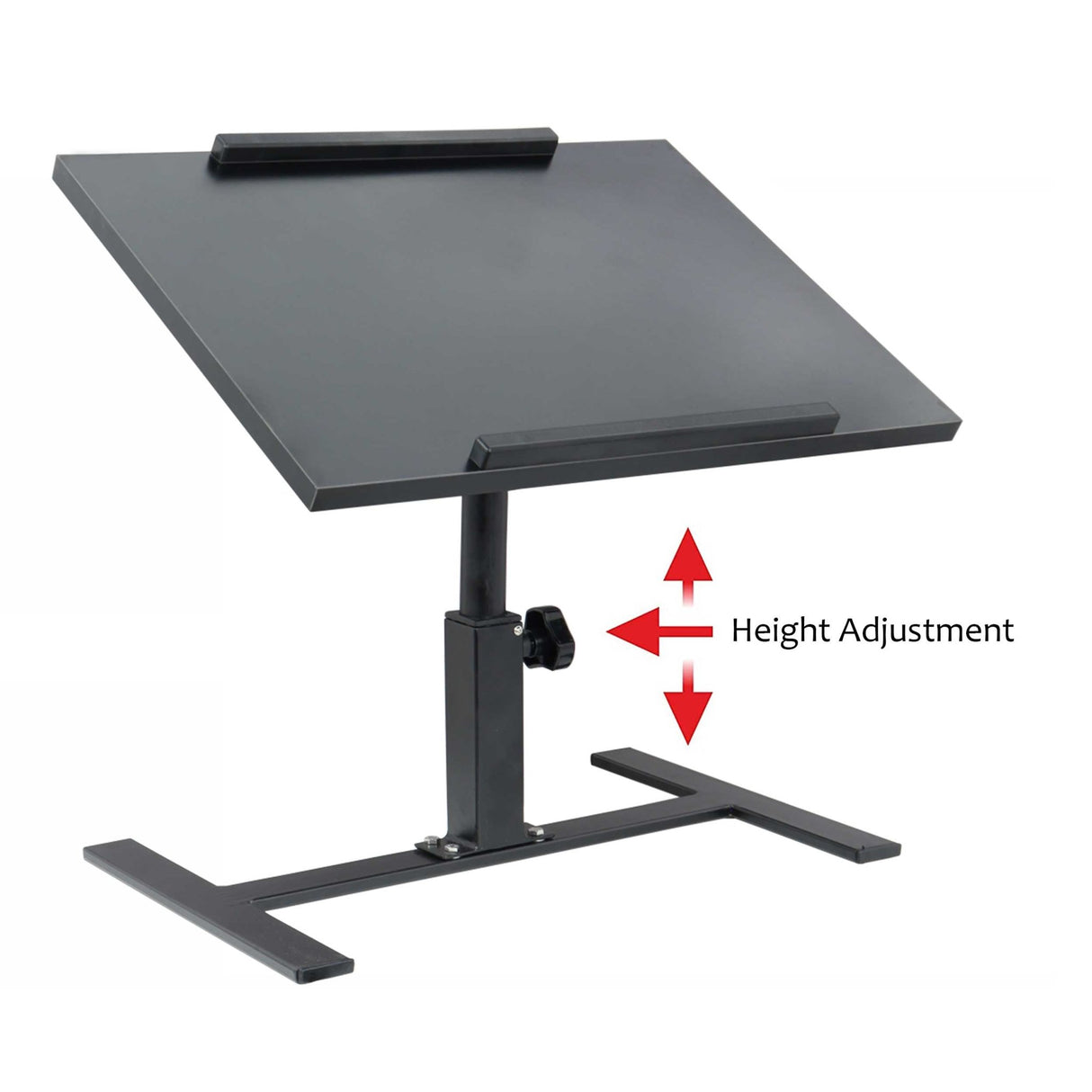 ISOMARS Multipurpose Laptop Table Study Desk & Height Adjustable Bed Table for Work from Home & Online Classes (Black) - Isomars