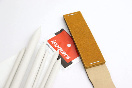 Isomars Paper Stumps for Blending with Pencil Extender,Charkoal Pencil, Kneadable Art Eraser & Sand Paper - Isomars