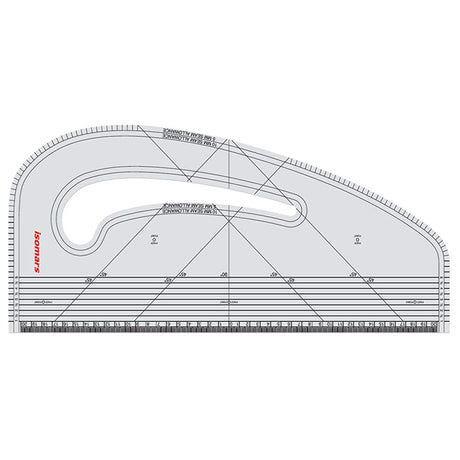 Isomars Pattern Curve with Tailoring Ruler Set of 4 - Isomars