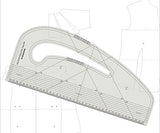 Isomars Pattern Master Curve for Neck Lines, Sleeve and Trouser Crotches Tailoring Pattern Maker - Isomars