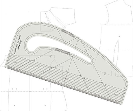 Isomars Pattern Master Curve for Neck Lines, Sleeve and Trouser Crotches Tailoring Pattern Maker - Isomars