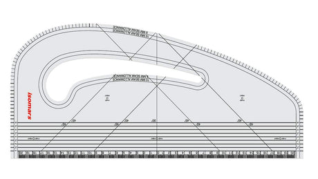 Isomars Pattern Master Curve for Neck Lines, Sleeve and Trouser Crotches Tailoring Pattern Maker - Isomars