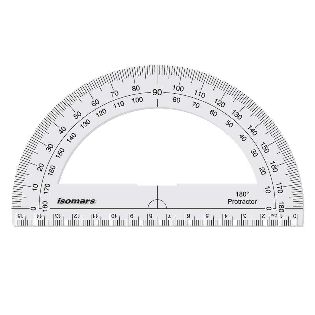 Isomars ProCircle, Protractors - 360 degree & 180 degree, with 12 inches / 30 CM Ruler - Isomars