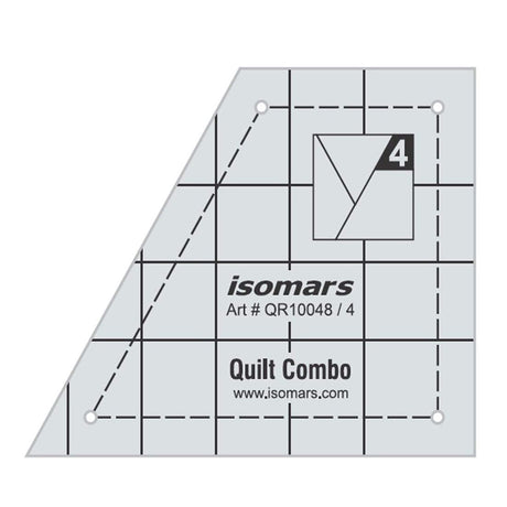 Isomars Quilt Combo Set of 4 Isomars Quilting Template for Patchwork & Sewing - Isomars