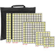 Isomars Quilting Rulers Set of 5 with Storage Bag | Premium Transparent Acrylic Patchwork Rulers (12.5"x12.5", 9.5"x9.5", 6"x6", 4.5"x4.5", 2"x12.5") for Sewing, Fabric Cutting & Quilting - Isomars