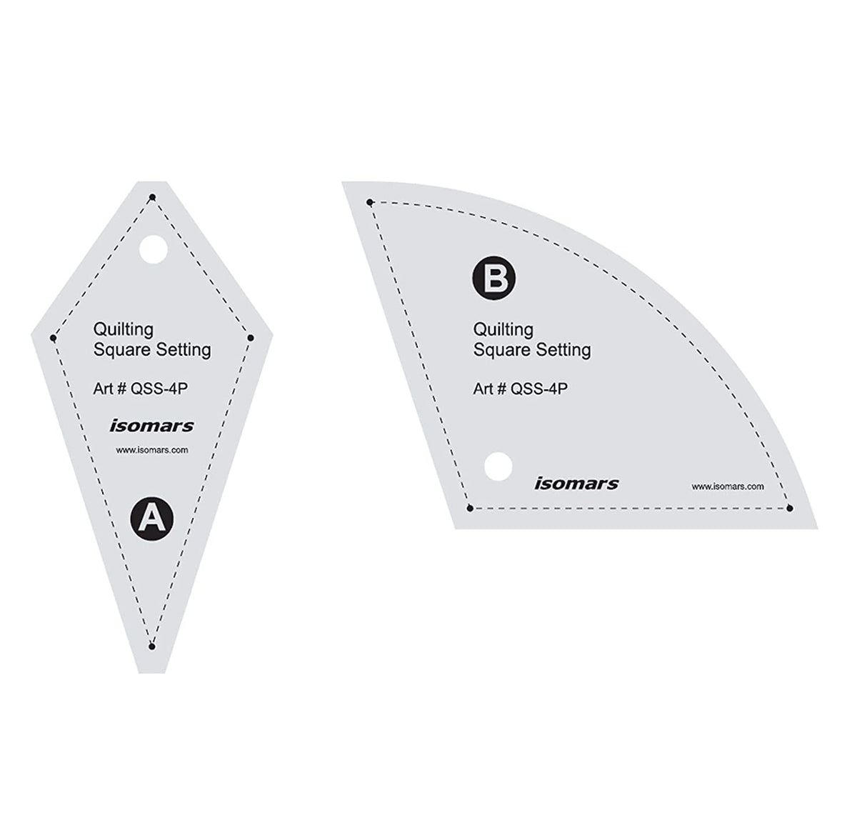 Isomars Quilting Shape Setting Template Set of 4 - Isomars