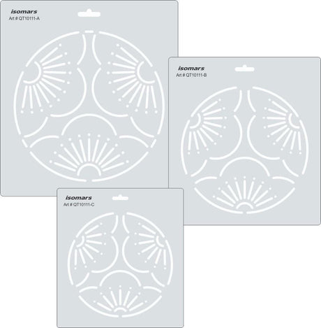 Isomars Quilting Template for Patchwork & Sewing (Set of 3) - Isomars
