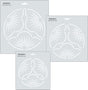 Isomars Quilting Template for Patchwork & Sewing (Set of 3) - Isomars