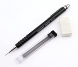 Isomars Scholar Set Squares, Protractor,12 Inch Scale - Sides Beveled with Mechanical Pencil 0.5mm, 10 Leads & Eraser - Isomars
