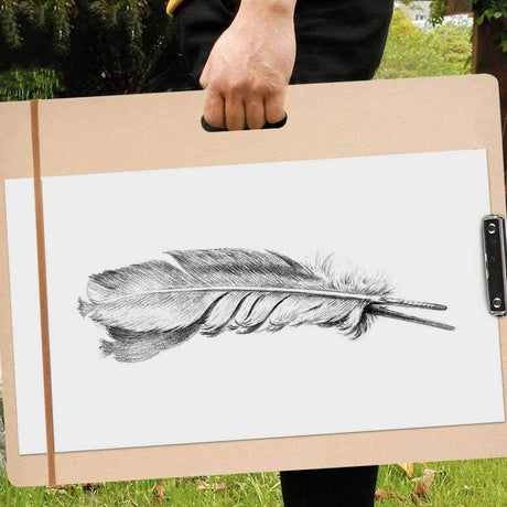 Isomars Sketch Board/Drawing Board with Clip - 18"x20" - Isomars