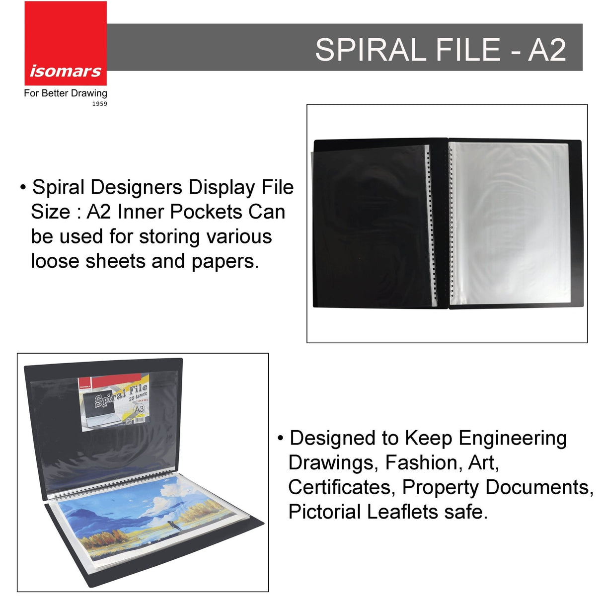 Isomars Spiral File - A2 - Isomars