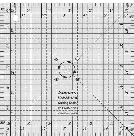 Isomars Square Quilting Scale (6.5") - Isomars