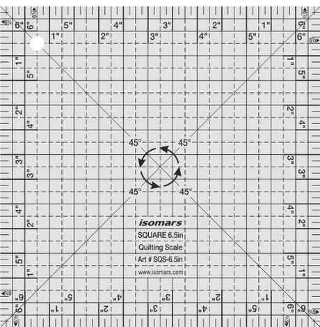 Isomars Square Quilting Scale (6.5") - Isomars