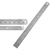 Isomars Steel Scale Set of 2 – 12 Inch & 24 Inch Stainless Steel Rulers | Heavy Duty Measuring Scale for Drafting, Drawing, Engineering & Office Use - Isomars