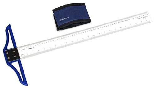 Isomars T Square – 24 Inch Detachable Scale for Technical Drawing, Drafting & Engineering | Comes with Detachable Head for Precision and Portability - Isomars