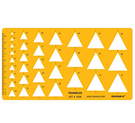 Isomars Technical Drawing Templates Set of 4 - Isomars