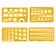 Isomars Technical Drawing Templates Set of 4 - Isomars