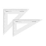 Isomars Technical Set Squares, Protractor,12 Inch Scale - Sides Beveled - Isomars