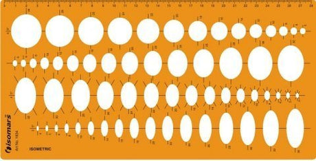 Isometric Ellipse Drawing Template - Isomars