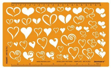 Jewelry Design Template- Heart Shape - Isomars