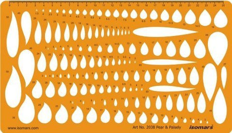 Jewelry Design Template (Pear and Paisley Shape) - Isomars