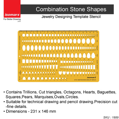 Jewelry Design Templates- Pear & Paisley Shapes (Set of 2) - Isomars