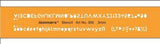Lettering Guide Drawing Template 3mm - Isomars